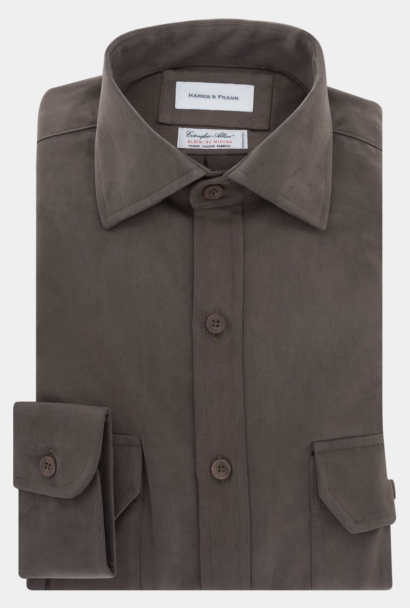 SAFARI SHIRT CAFE OSCURO - H&F - COLECCION - SAFARI SHIRT CAFE OSCURO - HFCTAW2321145 - 14.5 - 