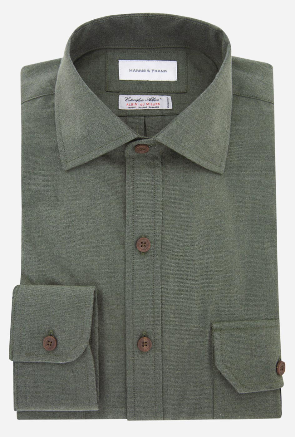 SAFARI SHIRT VERDE SECO - H&F - COLECCION - SAFARI SHIRT VERDE SECO - HFCTAW2320145 - 14.5 - 
