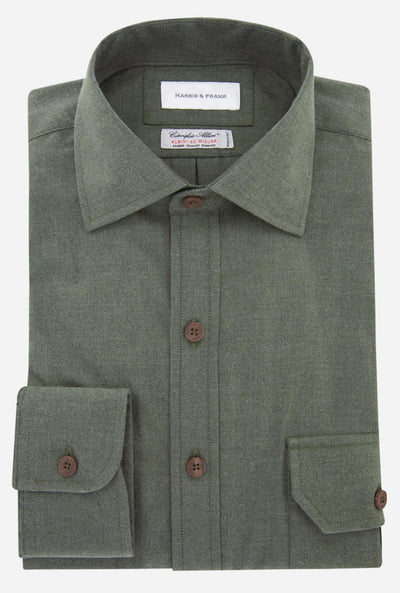SAFARI SHIRT VERDE SECO - H&F - COLECCION - SAFARI SHIRT VERDE SECO - HFCTAW2320145 - 14.5 - 