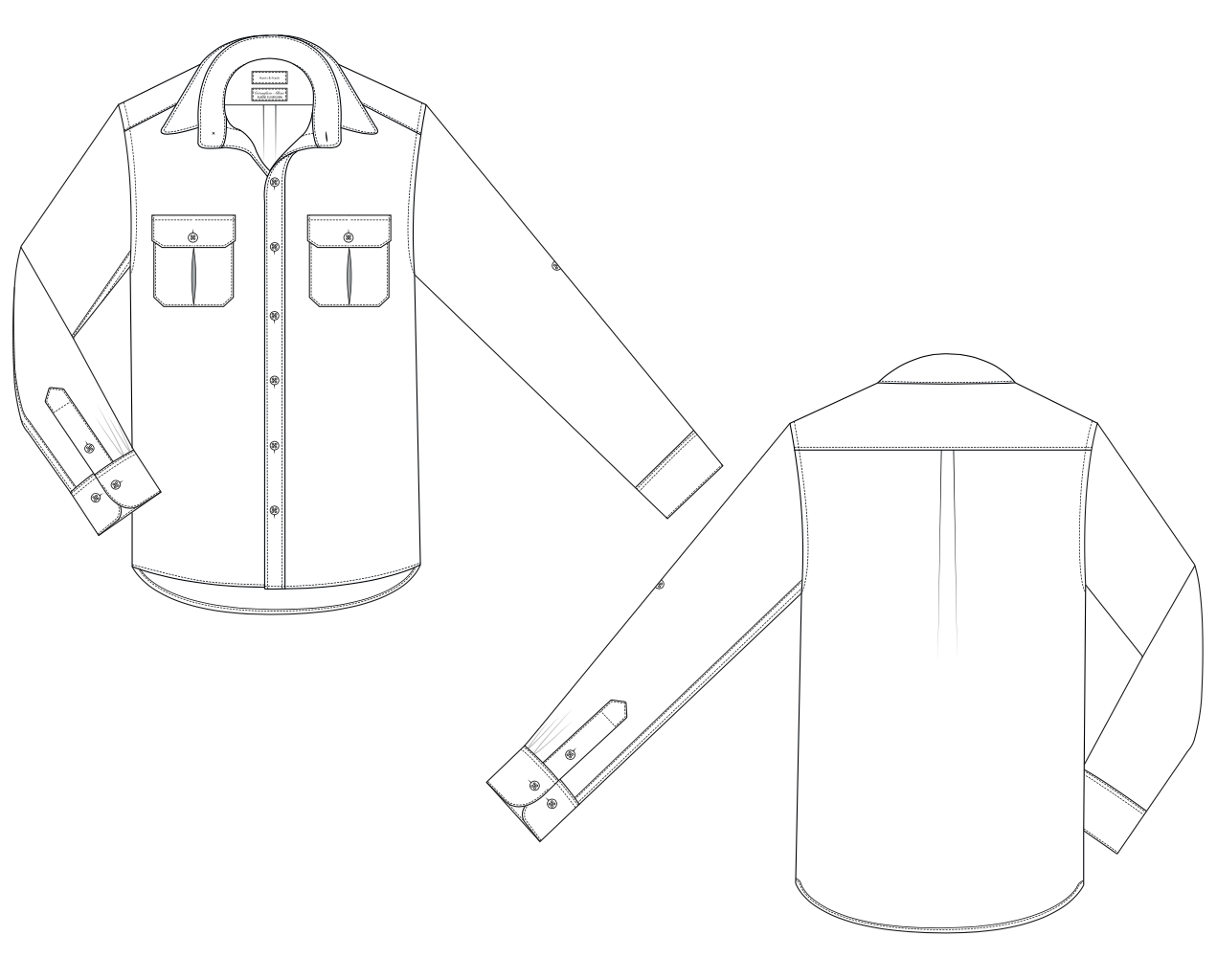 SAFARI SHIRT VERDE SECO - H&F - COLECCION - SAFARI SHIRT VERDE SECO - HFCTAW2320145 - 14.5 - 