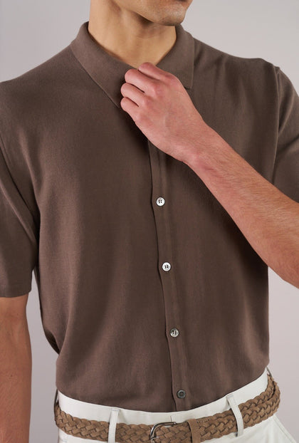Shirt Short Sleeve Café - H&F - Shirt short - Shirt Short Sleeve Café - HFCTSS2603CH - CH/48 - 