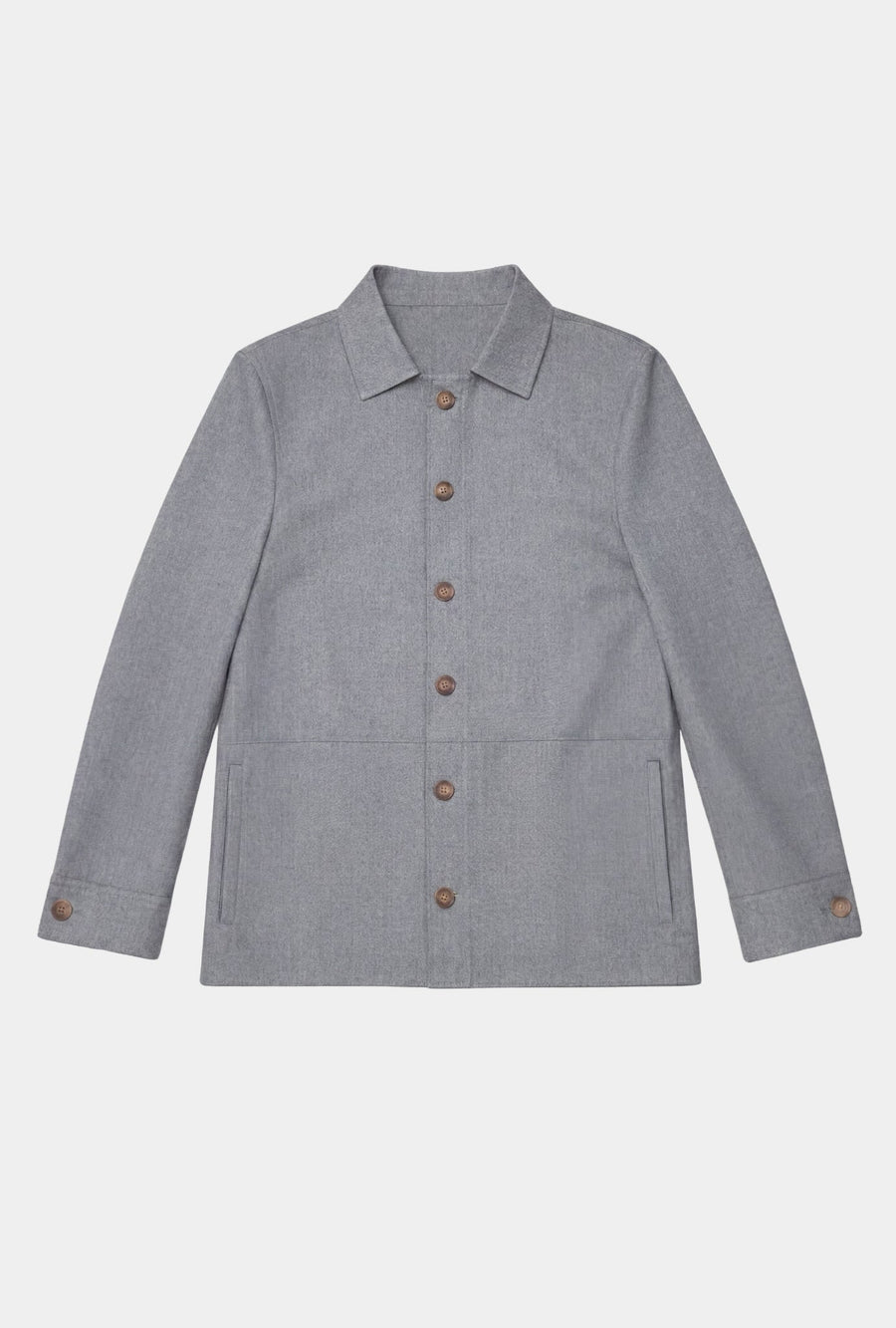 Sobrecamisa Gris Marengo Lana Cashmere