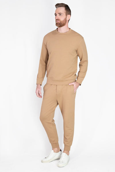 SUDADERA CAMELLO 100% ALGODÓN PIMA - H&F - SUDADERA - SUDADERA CAMELLO 100% ALGODÓN PIMA - HFSDSS2402CH - CH - 