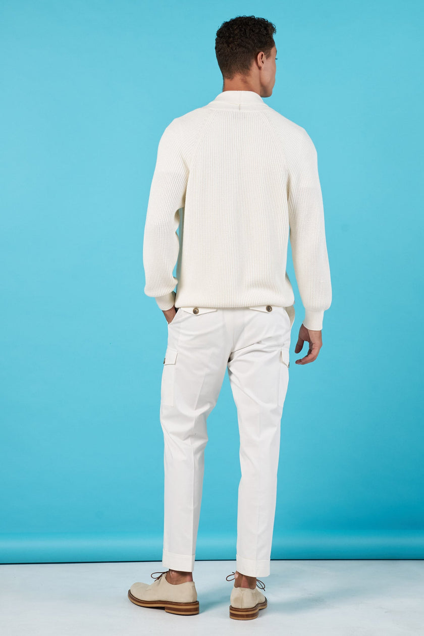 Sweater Cardigan Blanco - H&F - SUETER - Sweater Cardigan Blanco - HFSWSS2501CH - CH - 