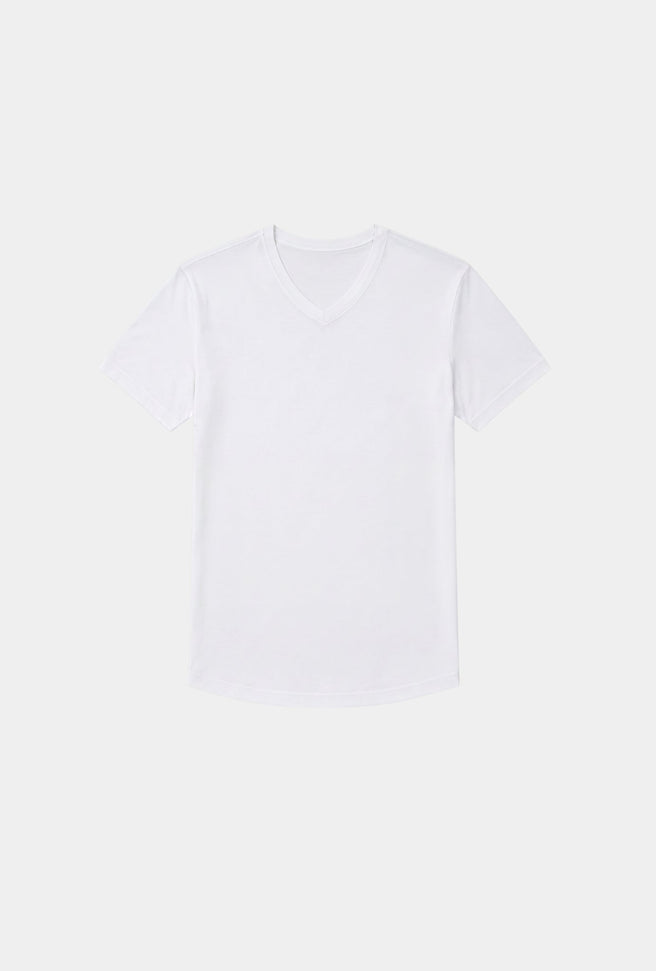 T-SHIRT BLANCA CUELLO V 100% CO - H&F - T-SHIRT - T-SHIRT BLANCA CUELLO V 100% CO - HFTS2003XCH - XCH - 