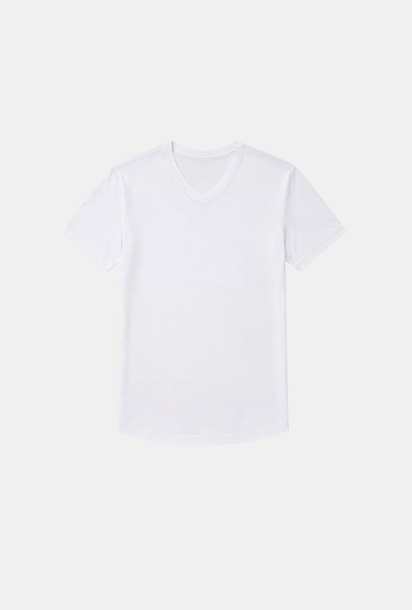 T-SHIRT BLANCA CUELLO V 100% CO - H&F - T-SHIRT - T-SHIRT BLANCA CUELLO V 100% CO - HFTS2003XCH - XCH - 