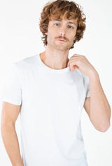 T-SHIRT BLANCA MANGA CORTA CUELLO REDONDO