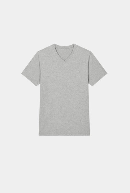 T-SHIRT GRIS CUELLO V - H&F - T-SHIRT - T-SHIRT GRIS CUELLO V - HFTS2010XCH - XCH - 
