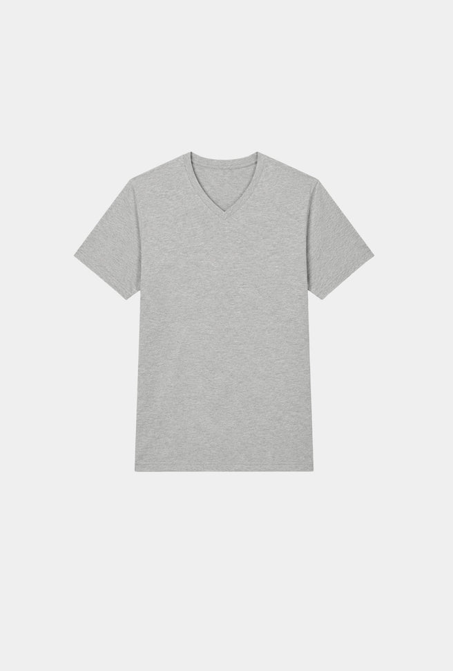 T-SHIRT GRIS CUELLO V - H&F - T-SHIRT - T-SHIRT GRIS CUELLO V - HFTS2010XCH - XCH - 