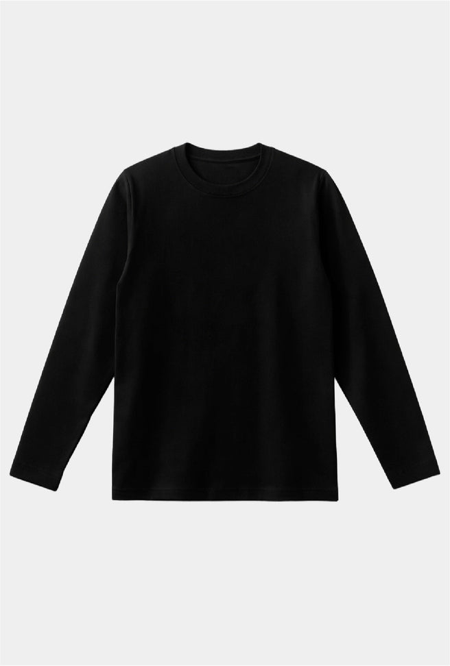T-SHIRT NEGRA MANGA LARGA CUELLO REDONDO - H&F - T - SHIRT - T - SHIRT NEGRA MANGA LARGA CUELLO REDONDO - HFTS0106XCH - XCH -