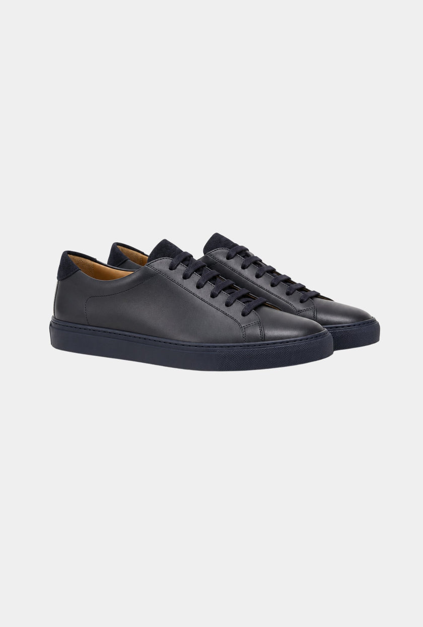 TENNIS DE PIEL AZUL MARINO - H&F - ZAPATOS - TENNIS DE PIEL AZUL MARINO - HFZPSS2201400 - 40 - 
