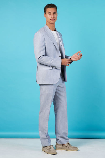 Traje Azul Denim - H&F - TRAJE - Traje Azul Denim - HFTTSS2553444 - 44 - 