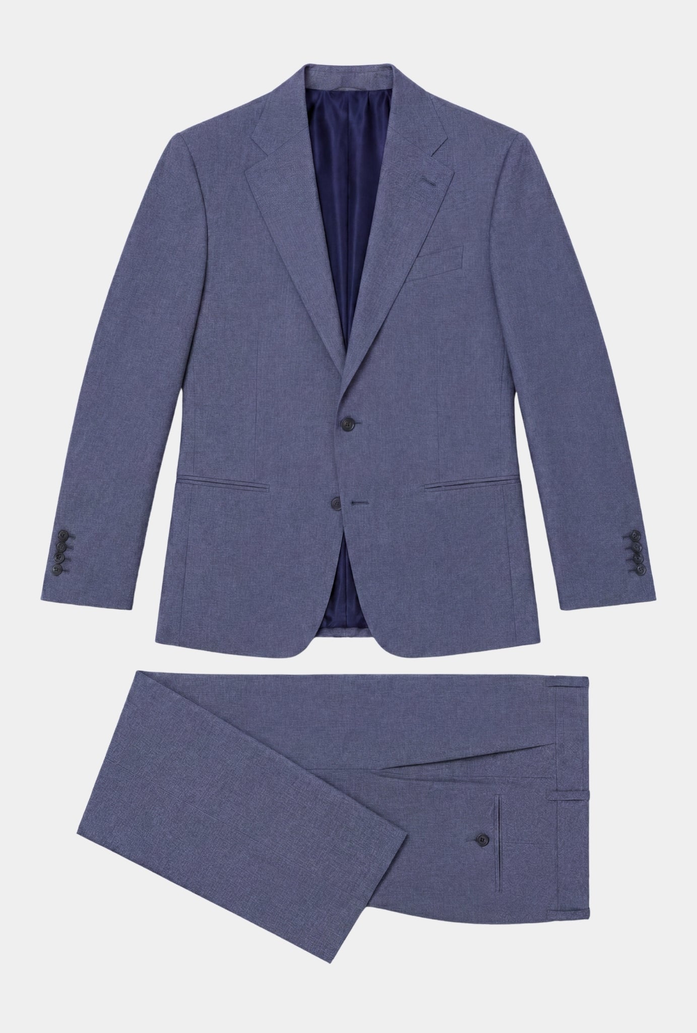 Traje Azul Índigo - H&F - TRAJE - Traje Azul Índigo - HFTTSS2669346 - 46 - 