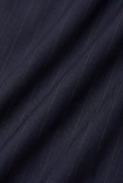 Traje Azul Marino Líneas Marrón - H&F - TRAJE - Traje Azul Marino Líneas Marrón - HFTTSS2669446 - 46 - 