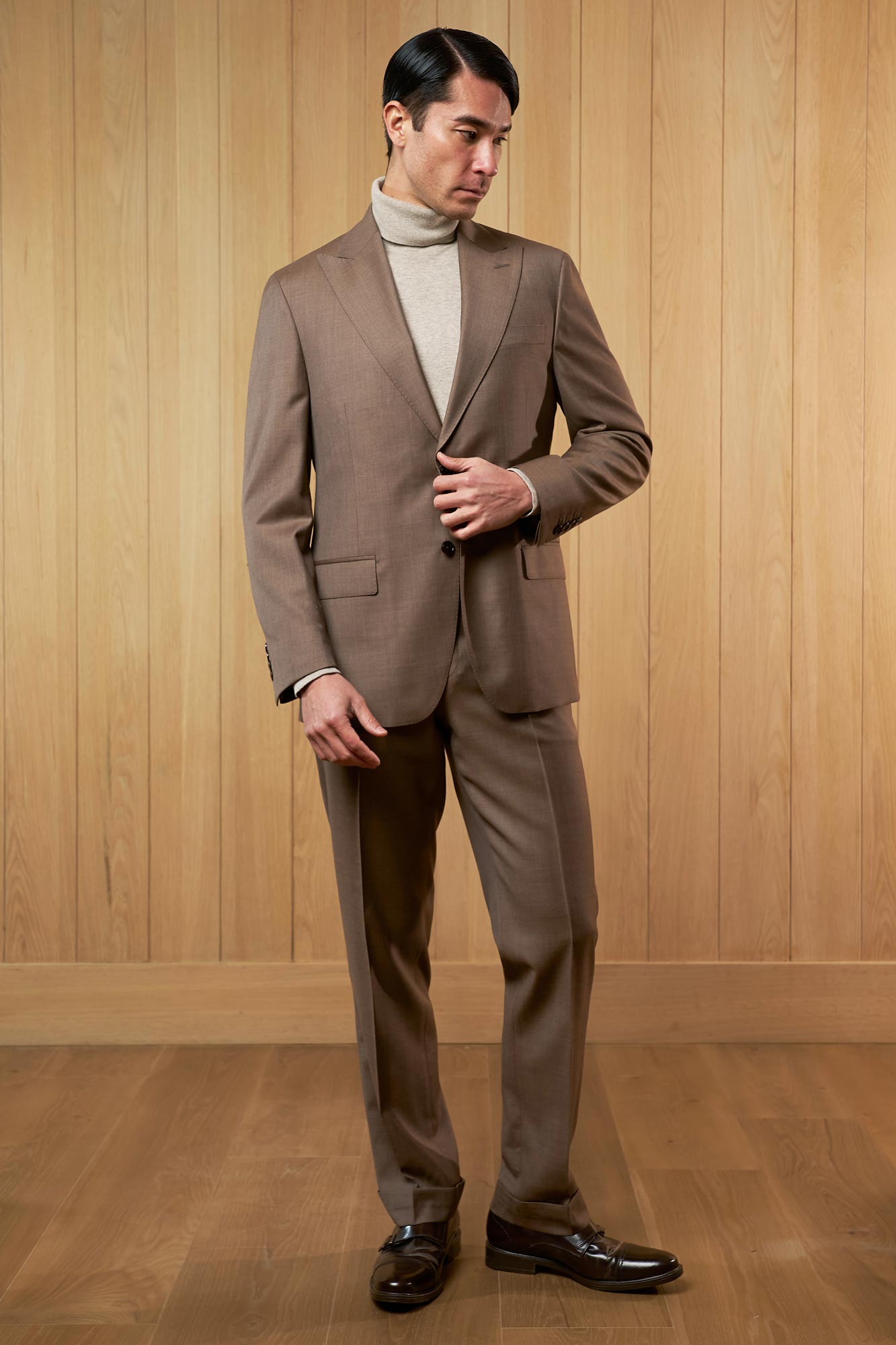 TRAJE CAFÉ FILL A FILL - H&F - TRAJE - TRAJE CAFÉ FILL A FILL - HFTTAW2449144 - 44 - 