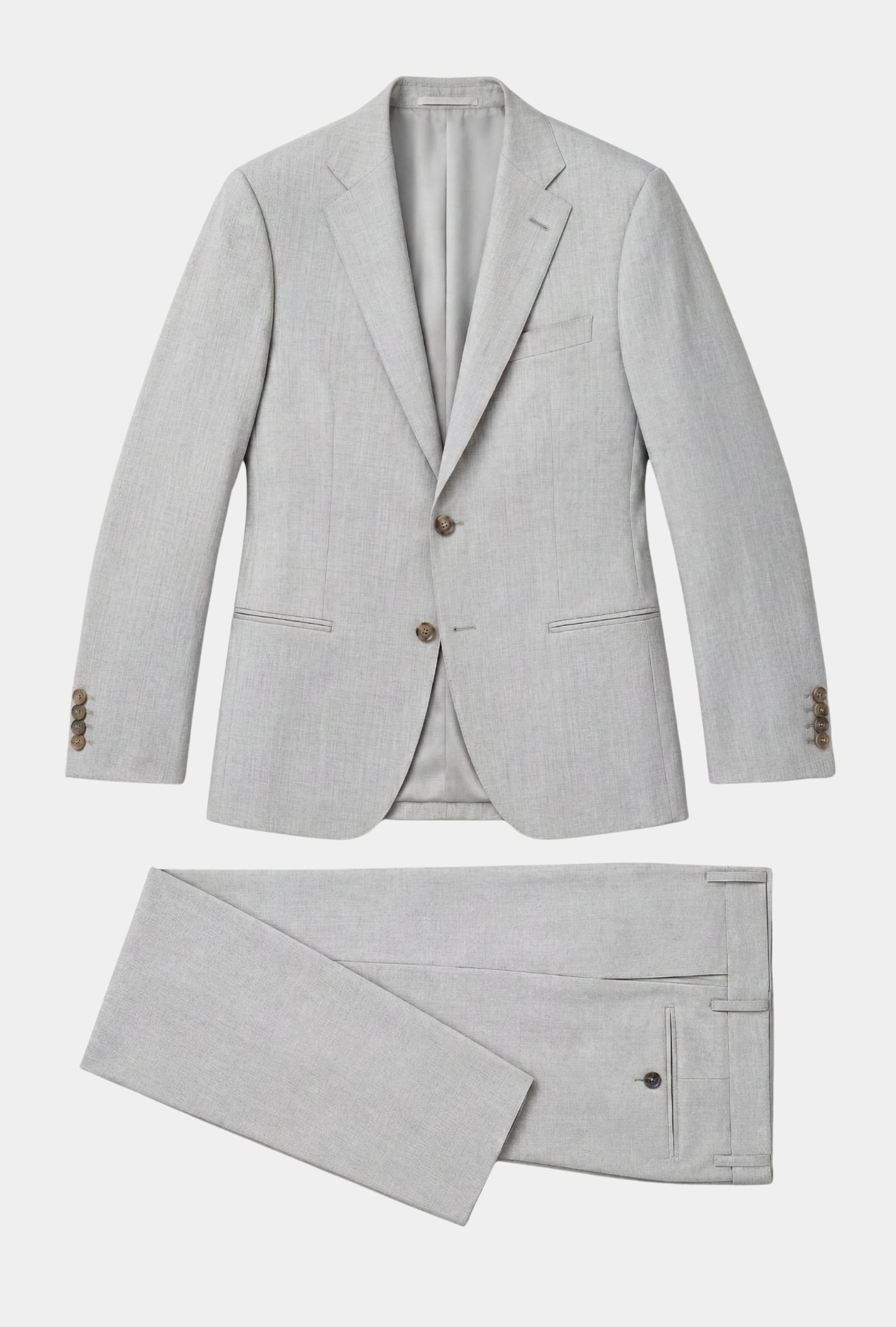 TRAJE GRIS CLARO JASPEADO - H&F - TRAJE - TRAJE GRIS CLARO JASPEADO - HFTTAW2442544 - 44 - 