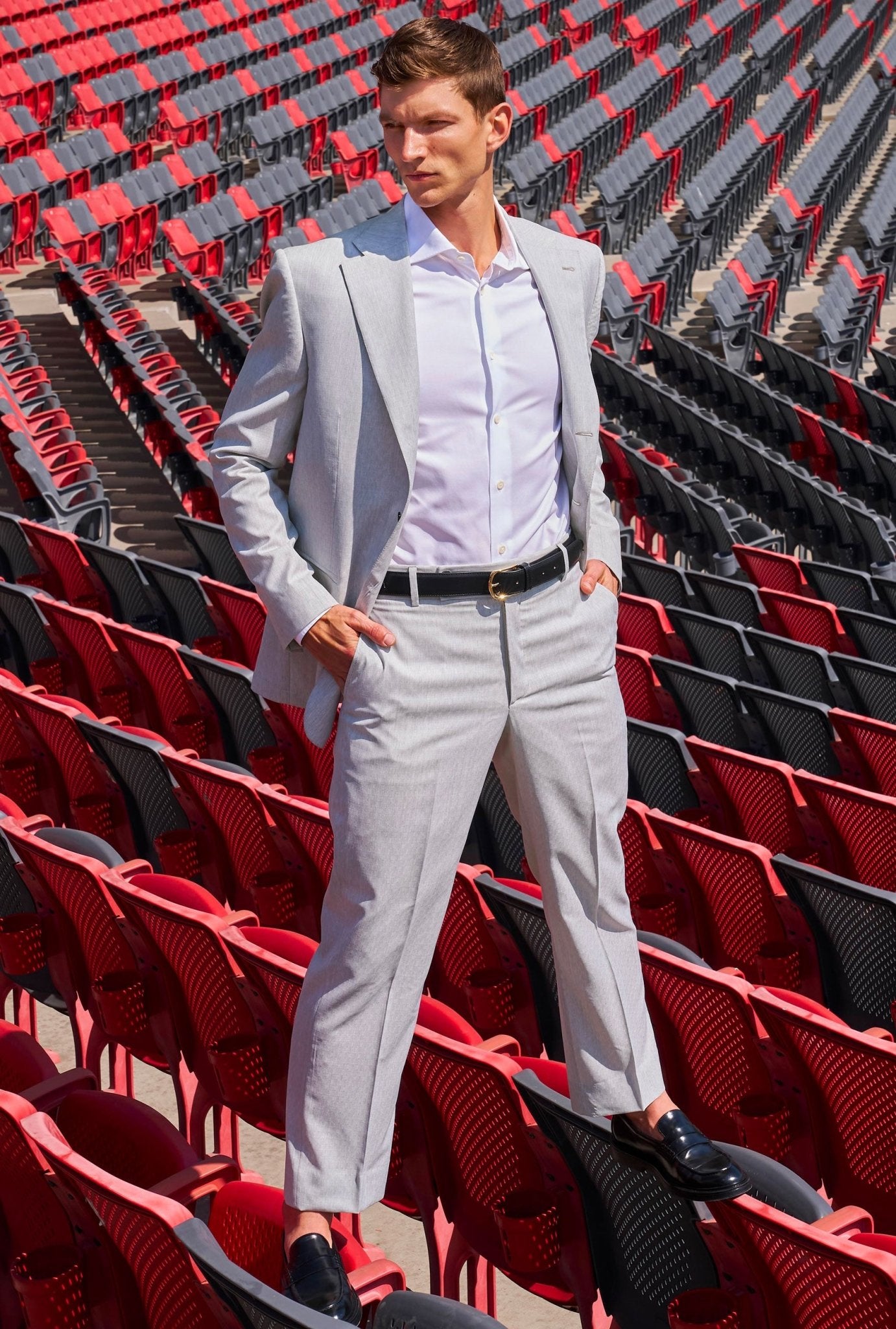 TRAJE GRIS PERLA - H&F - TRAJE - TRAJE GRIS PERLA - HFTTSS2554244 - 44 - 