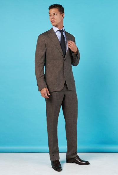 TRAJE MARRON SS25560 - H&F - TRAJE - Traje Marrón Trofeo Zegna - HFTTSS2556044 - 44 - 