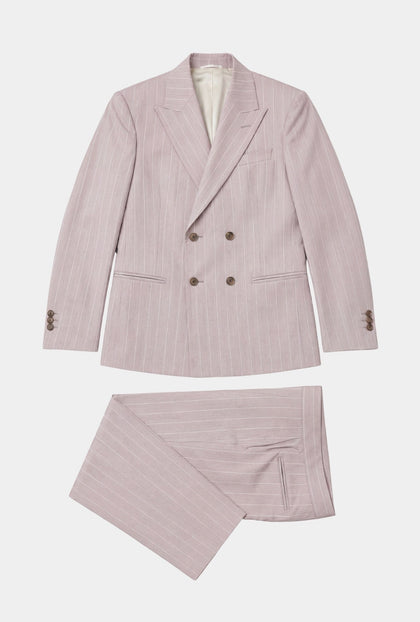 Traje Rosa Palo Líneas Blancas - H&F - TRAJE - Traje Rosa Palo Líneas Blancas - HFTTSS2670646 - 46 - 