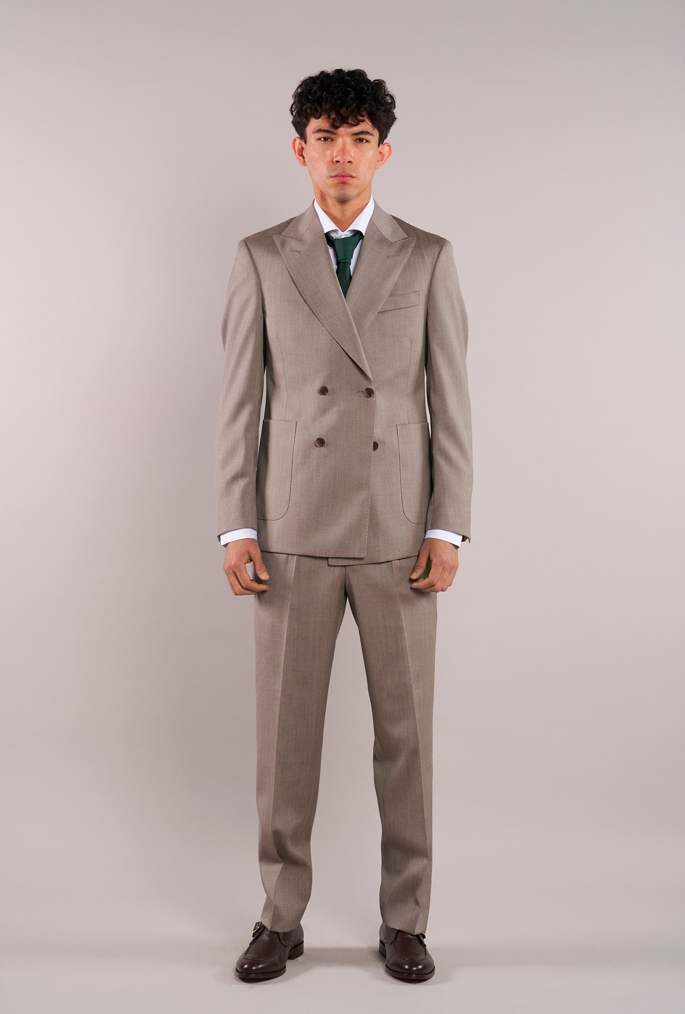 Traje Smoked Wood Espiga - H&F - TRAJE - Traje Smoked Wood Espiga - HFTTSS2670446 - 46 - 