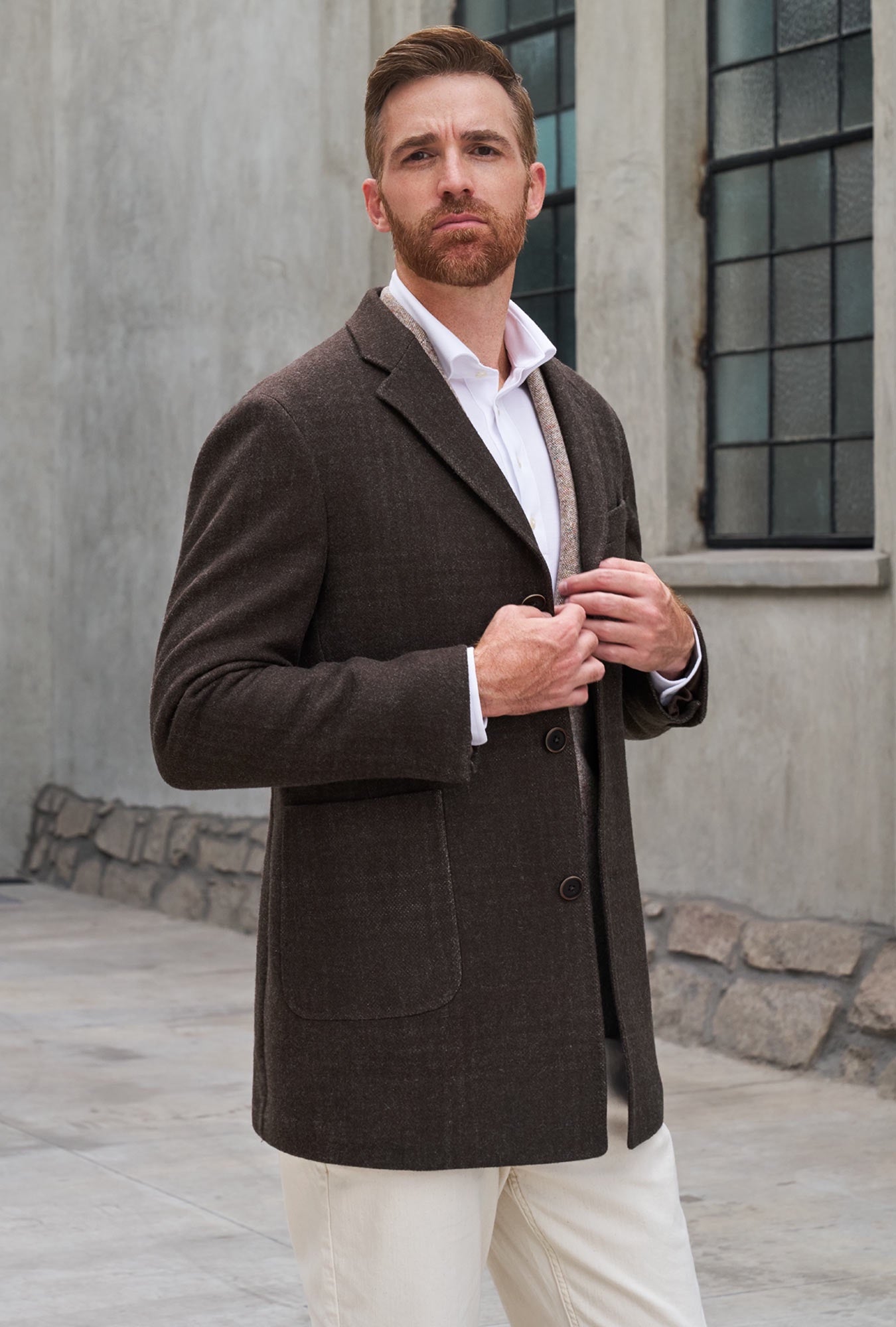 ABRIGO VENTANA CAFÉ - H&F - ABRIGO - ABRIGO VENTANA CAFÉ - HFABTAW230146 - 46 - 