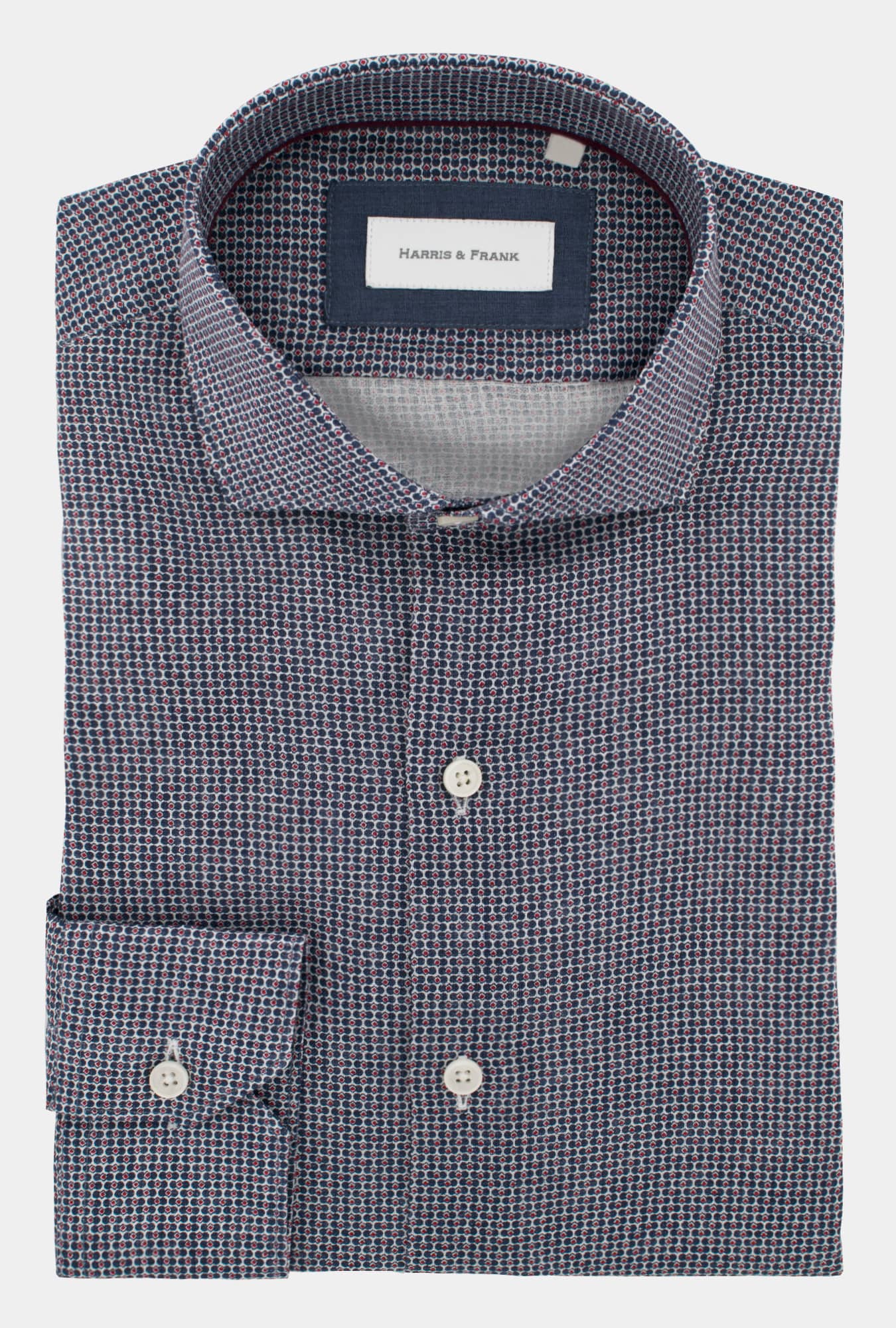 CAMISA AZUL ESTAMPADA - H&F - COLECCION - CAMISA AZUL ESTAMPADA - HFCTAW2007145 - 14.5 - 