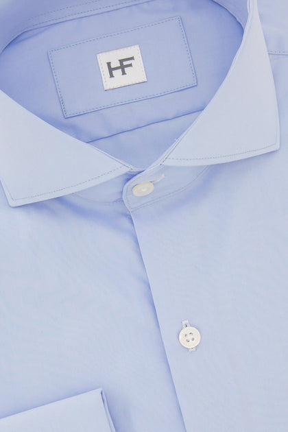CAMISA AZUL LISA MANCUERNILLA - H&F - COLECCION - CAMISA AZUL LISA MANCUERNILLA - HFCTSS2203145 - 14.5 - 