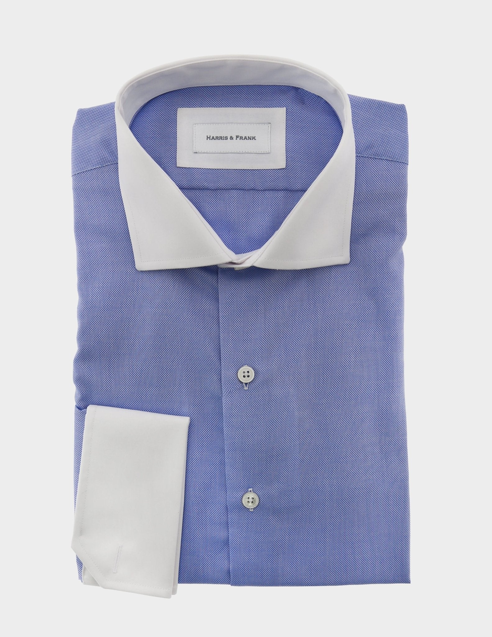 CAMISA AZUL LISA PUÑO MANCUERNILLA - H&F - COLECCION - CAMISA AZUL LISA PUÑO MANCUERNILLA - HFCT0206145 - 14.5 - 