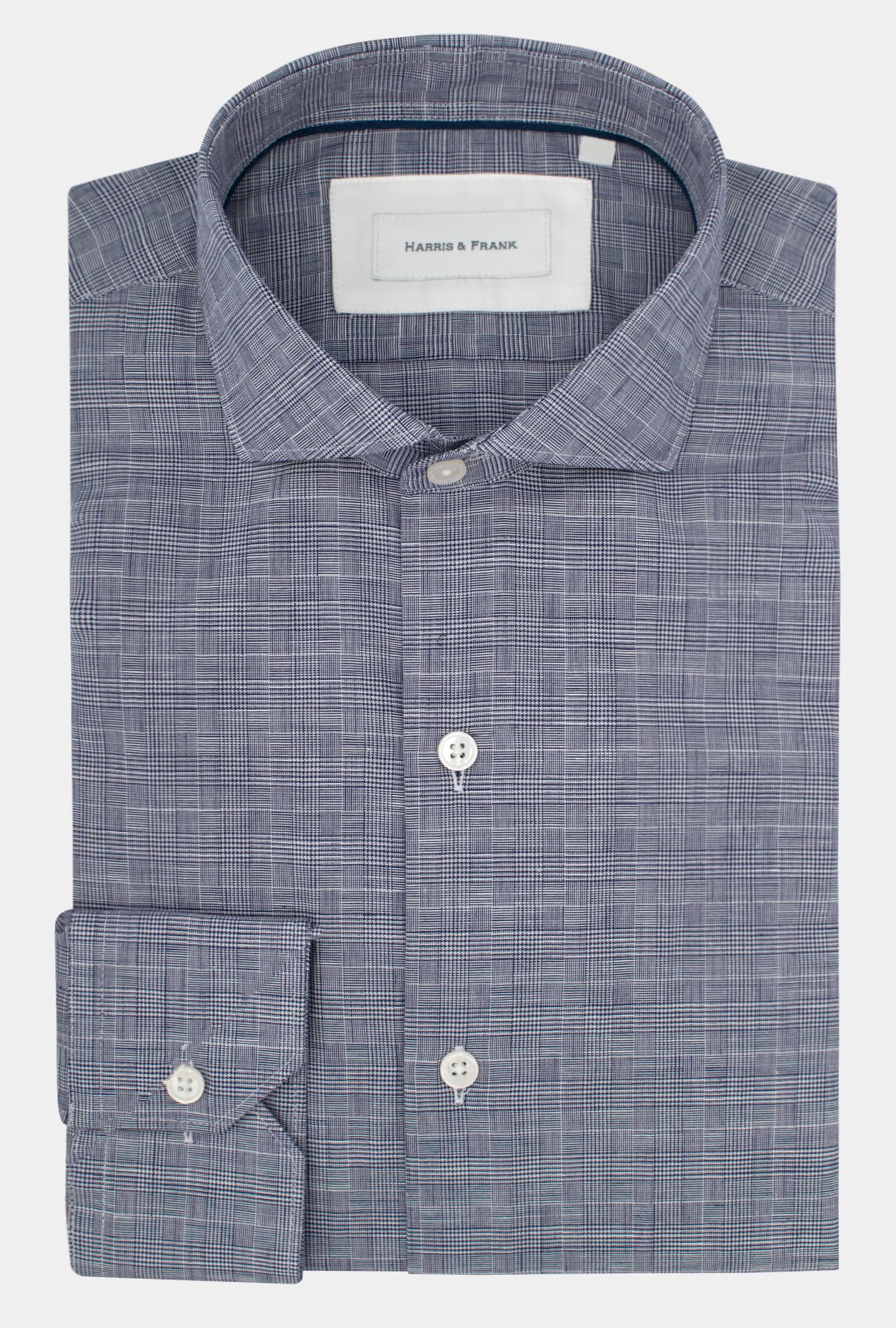 CAMISA AZUL PRÍNCIPE DE GALES - H&F - COLECCION - CAMISA AZUL PRÍNCIPE DE GALES - HFCTWS2003145 - 14.5 - 