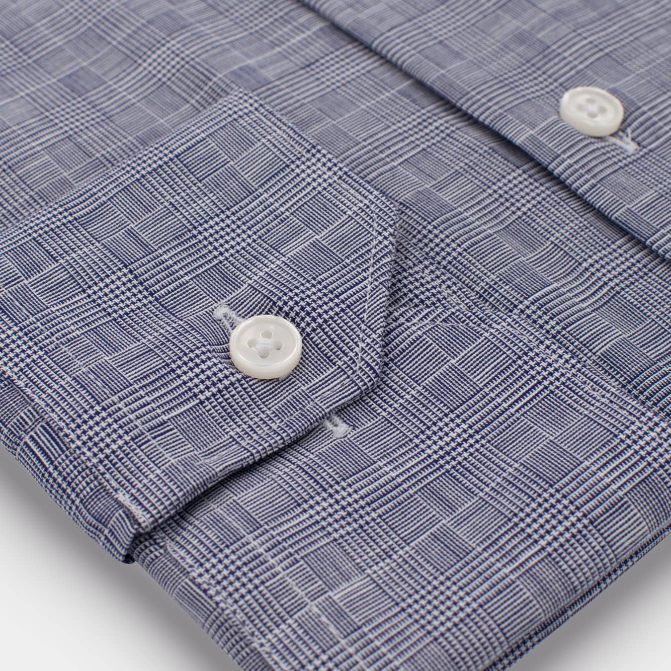CAMISA AZUL PRÍNCIPE DE GALES - H&F - COLECCION - CAMISA AZUL PRÍNCIPE DE GALES - HFCTWS2003145 - 14.5 - 