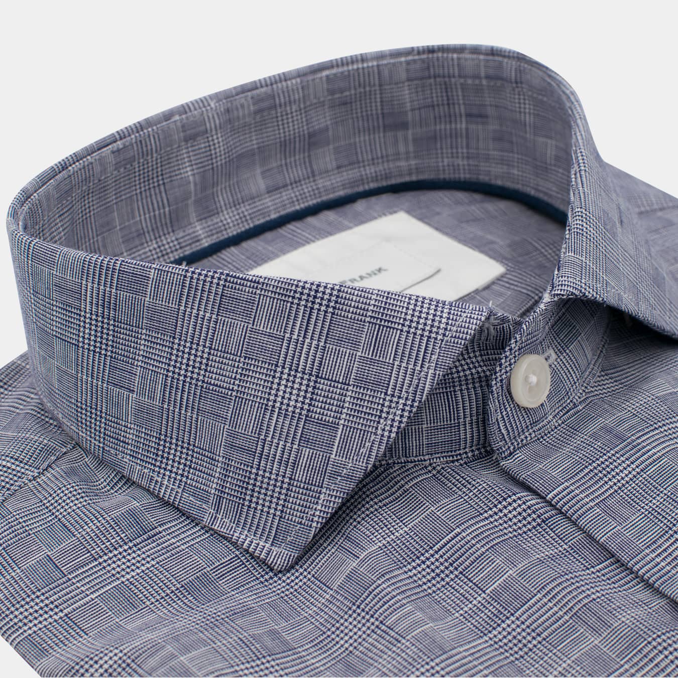 CAMISA AZUL PRÍNCIPE DE GALES - H&F - COLECCION - CAMISA AZUL PRÍNCIPE DE GALES - HFCTWS2003145 - 14.5 - 