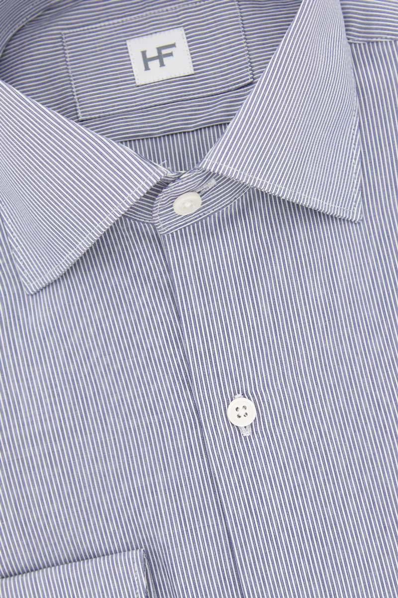 CAMISA BLANCA RAYA AZUL - H&F - COLECCION - CAMISA BLANCA RAYA AZUL - HFCTAW2119145 - 14.5 - 