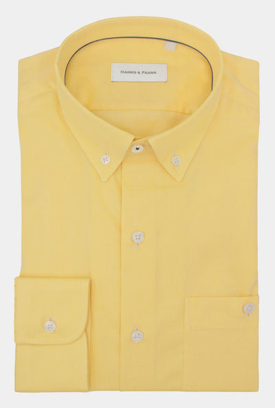 CAMISA CASUAL COLOR AMARILLO - H&F - COLECCION - CAMISA CASUAL COLOR AMARILLO - HFCTWS2005145 - 14.5 - 