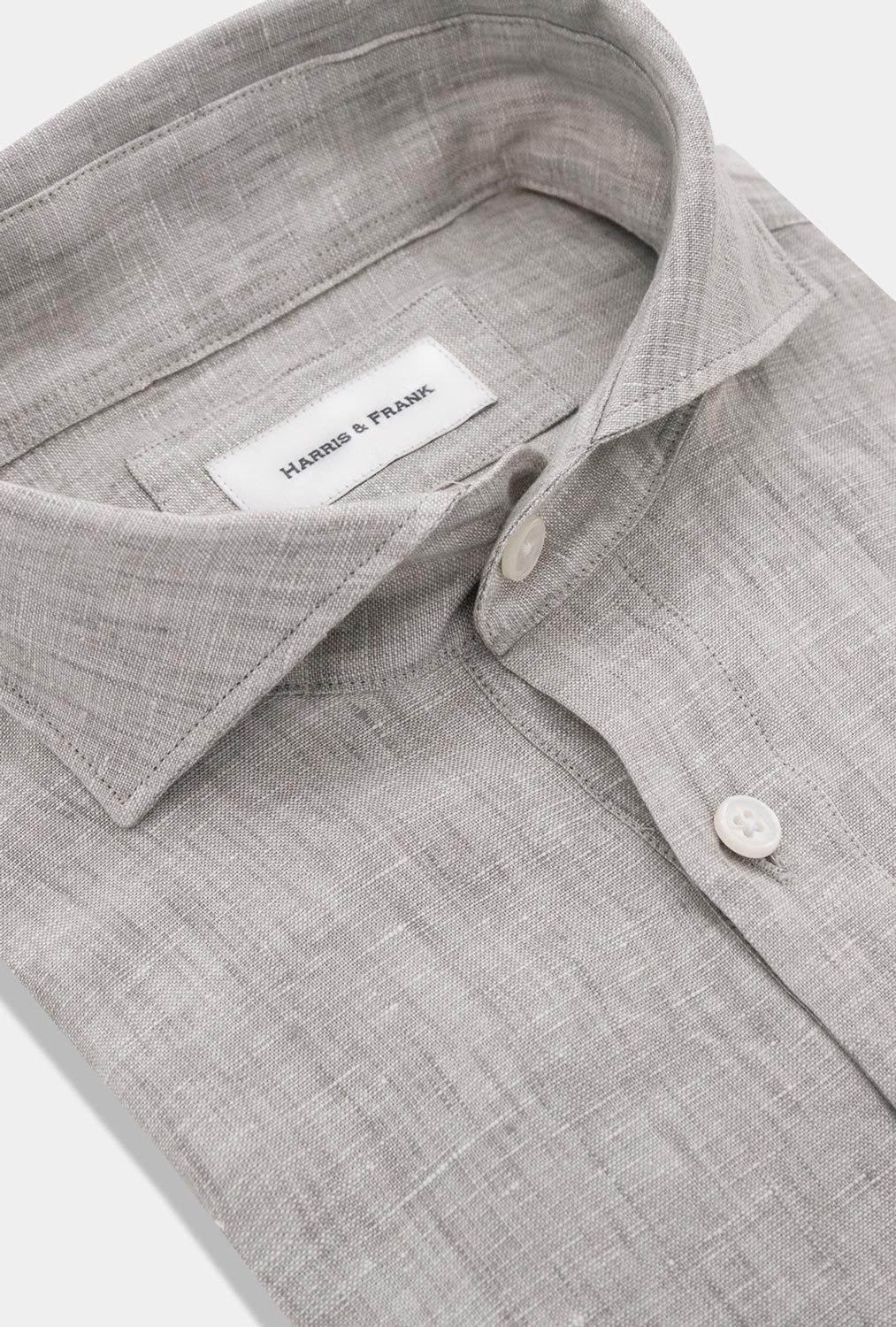 CAMISA DE 4 BOTONES GRIS CLARO JASPEADA - H&F - 4 BOTONES - CAMISA DE 4 BOTONES GRIS CLARO JASPEADA - HFCTSS2316145 - 14.5 - 