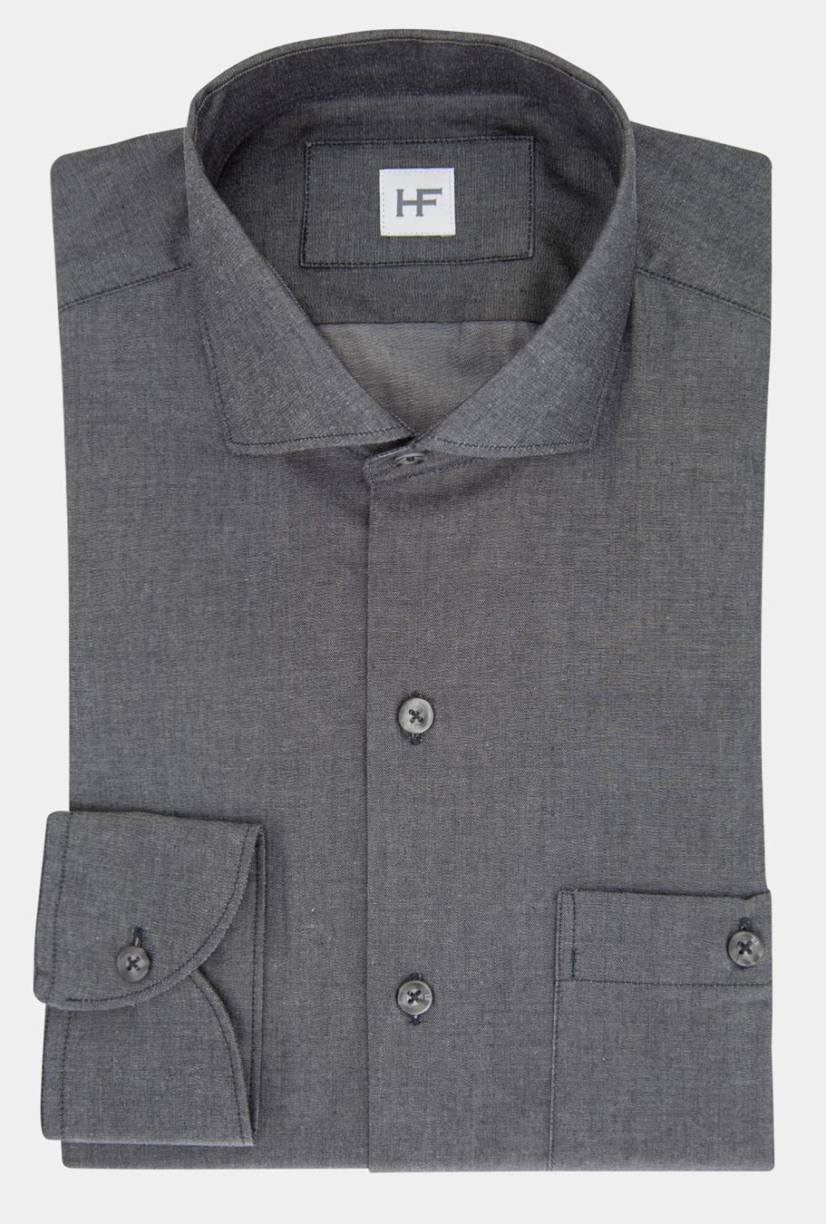 CAMISA GRIS JASPEADA - H&F - COLECCION - CAMISA GRIS JASPEADA - HFCTAW2121145 - 14.5 - 