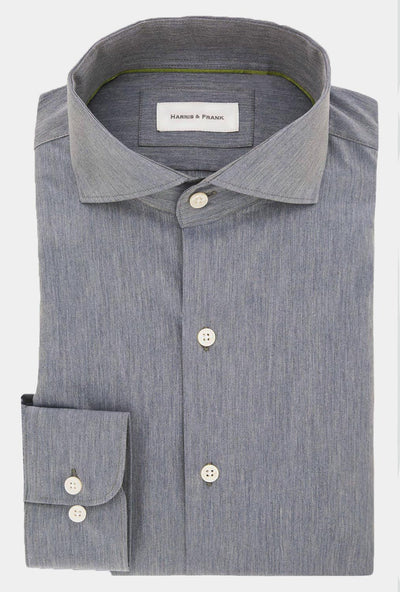 CAMISA GRIS MEDIO JASPEADA - H&F - COLECCION - CAMISA GRIS MEDIO JASPEADA - HFCTSS2305145 - 14.5 - 