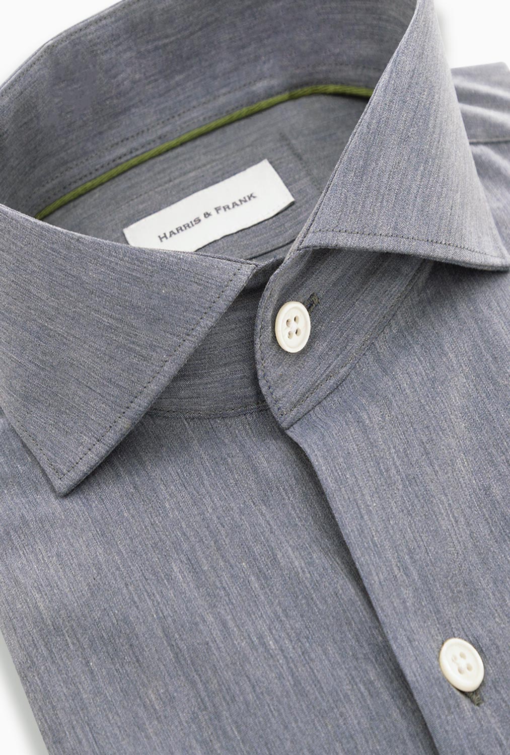 CAMISA GRIS MEDIO JASPEADA - H&F - COLECCION - CAMISA GRIS MEDIO JASPEADA - HFCTSS2305145 - 14.5 - 