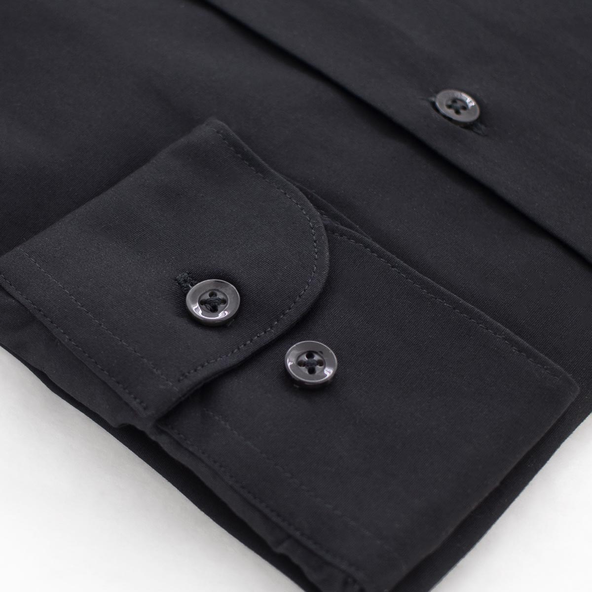 CAMISA NEGRA LISA 2240 - H&F - COLECCION - CAMISA NEGRA LISA 2240 - HFCTSS2240145 - 145 - 