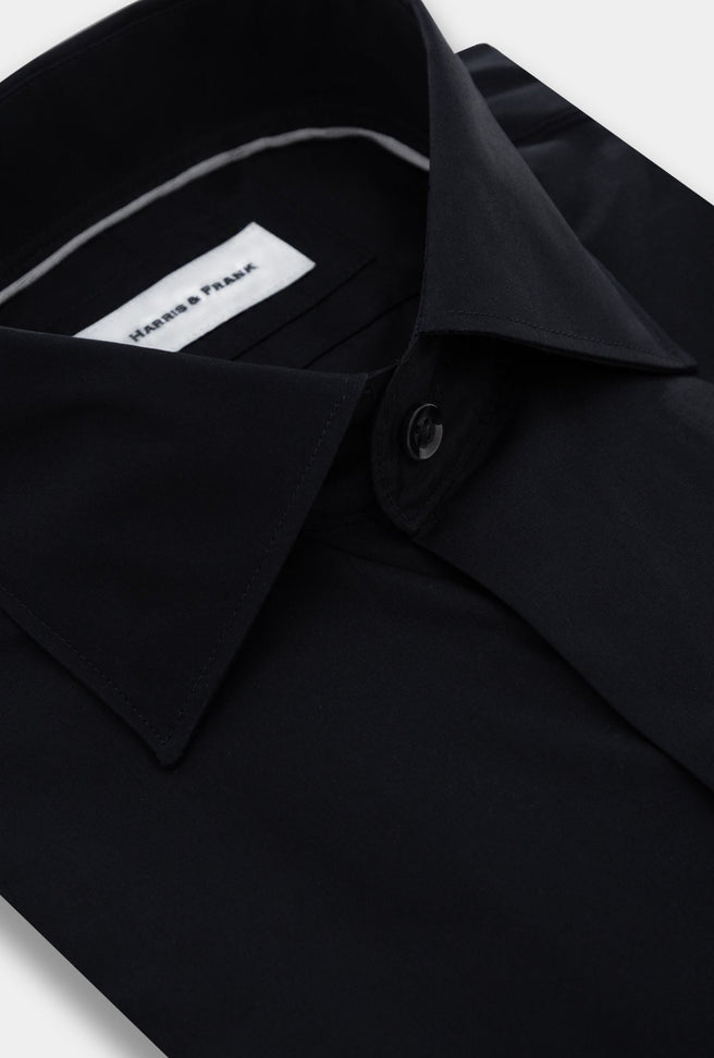 CAMISA NEGRA LISA 2313 - H&F - COLECCION - CAMISA NEGRA LISA 2313 - HFCTSS2313145 - 14.5 - 
