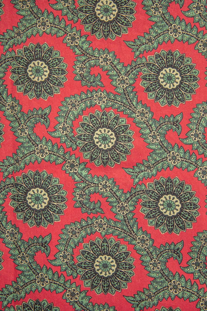CAMISA ROJA CON ESTAMPADO PAISLEY MANDALA - H&F - LIBERTY - CAMISA ROJA CON ESTAMPADO PAISLEY MANDALA - HFCTSS2106CH - CH - 