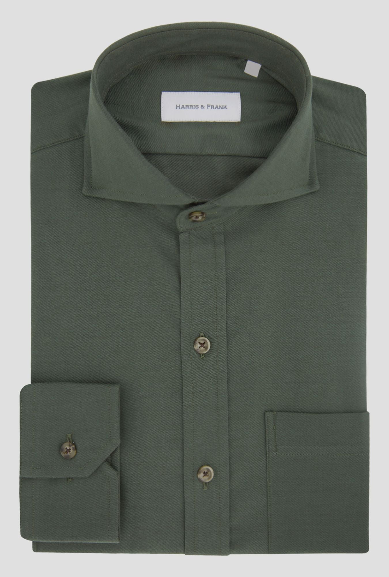 CAMISA VERDE MILITAR - H&F - COLECCION - CAMISA VERDE MILITAR - HFCTWS1903145 - 14.5 - 