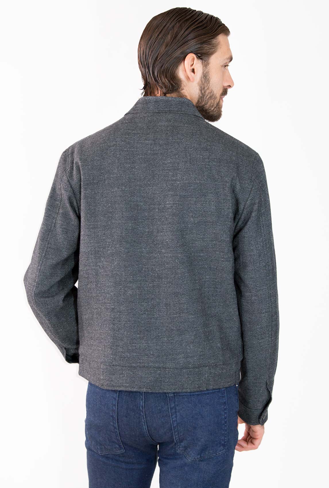 CHAMARRA AVIADOR GRIS - H&F - CHAMARRA - CHAMARRA AVIADOR GRIS - HFJKAW220546 - CH - 