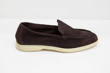 Mocasines de Gamuza Cafe - H&F - ZAPATOS - Mocasines de Gamuza Cafe - HFZPAW2204400 - 40 - 