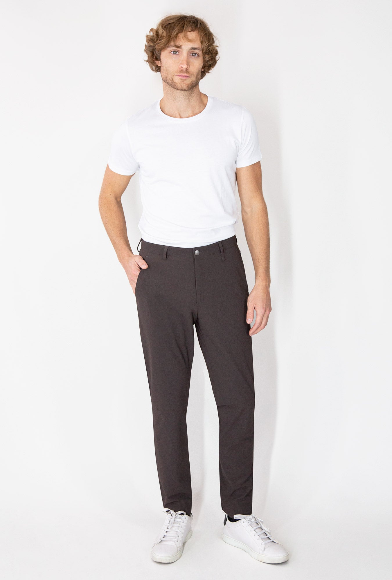 PANTALÓN CAFÉ PERFORMANCE - H&F - PANTALON - PANTALÓN CAFÉ PERFORMANCE - HFPTSS223238 - 38 - 
