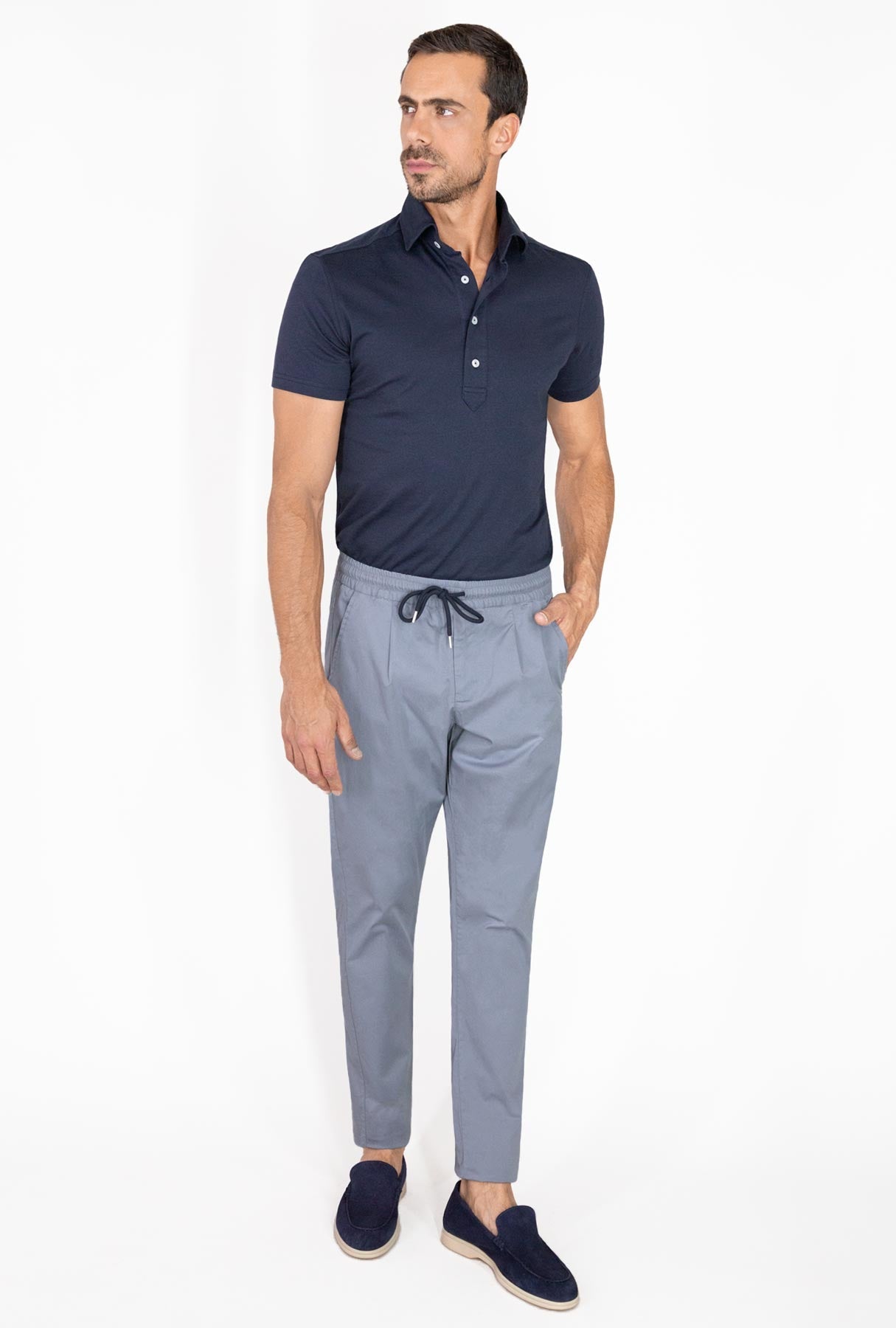 PANTALÓN COMFORT AZUL CLARO - H&F - PANTALON - PANTALÓN COMFORT AZUL CLARO - HFPTSS231438 - 38 - 