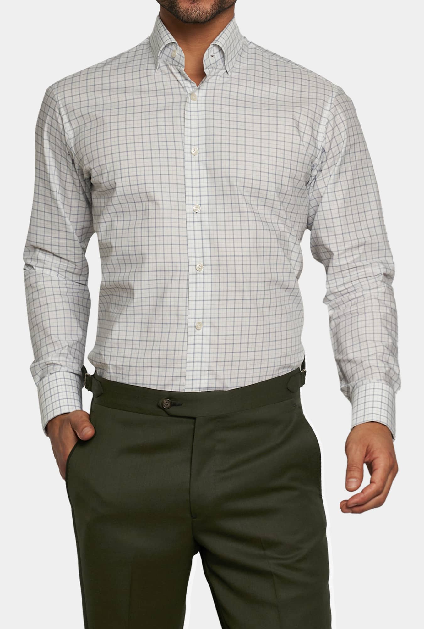 PANTALON VERDE LANA PTAW1902 - H&F - PANTALON - PANTALON VERDE LANA PTAW1902 - HFPTAW190240 - 40 - 