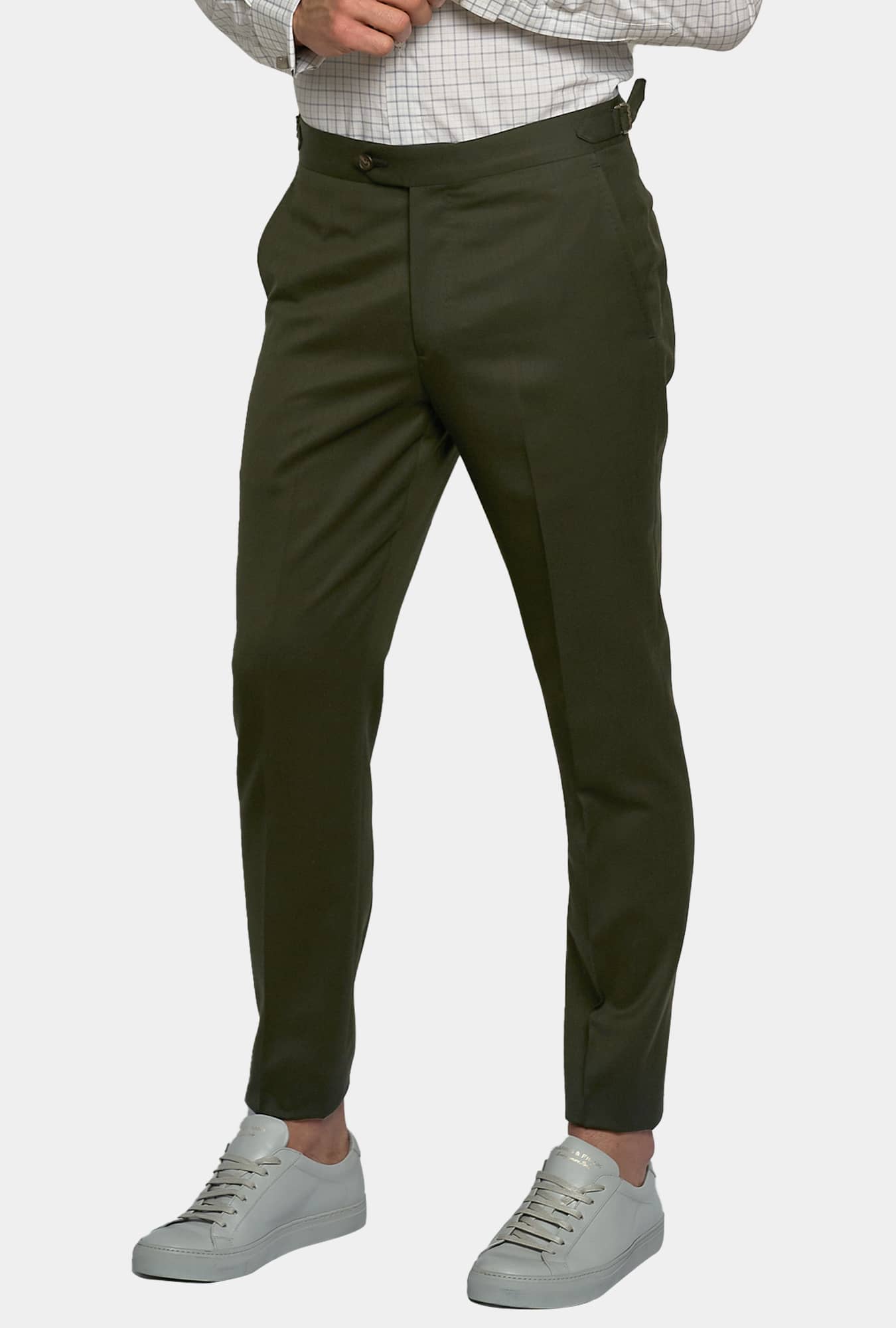 PANTALON VERDE LANA PTAW1902 - H&F - PANTALON - PANTALON VERDE LANA PTAW1902 - HFPTAW190240 - 40 - 