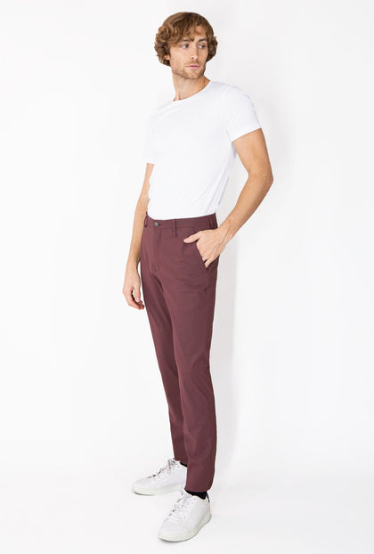 PANTALÓN VINO PERFORMANCE - H&F - PANTALON - PANTALÓN VINO PERFORMANCE - HFPTSS223138 - 38 - 