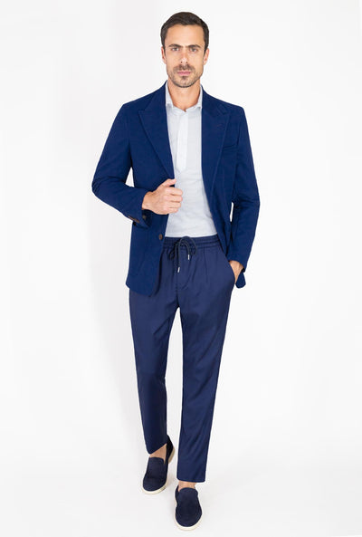 SACO DE FRANELA AZUL REY - H&F - SACO - SACO DE FRANELA AZUL REY - HFSTAW221046 - 46 - 