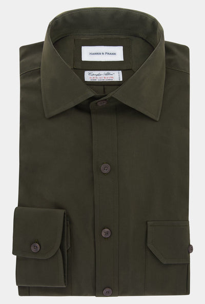 SAFARI SHIRT VERDE OSCURO - H&F - COLECCION - SAFARI SHIRT VERDE OSCURO - HFCTAW2322145 - 14.5 - 